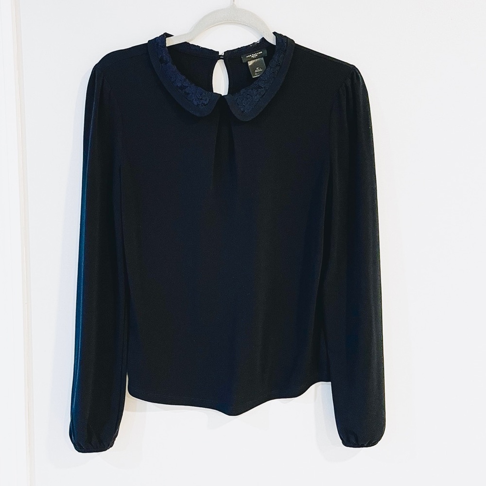 Ann Taylor Peter Pan Collared Shirt